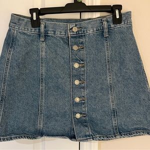 Levi mini skirt A Line button up